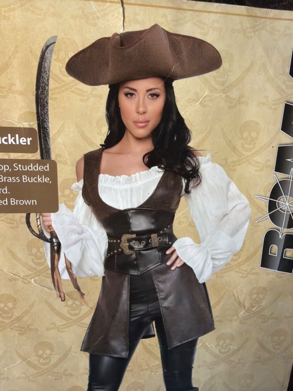 Roma Swashbuckler Cosplay Pirate Captain Costume Women Size Small